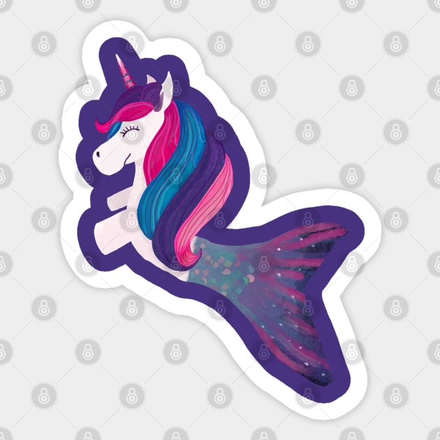 Mermicorn Sticker by Flockadoodle